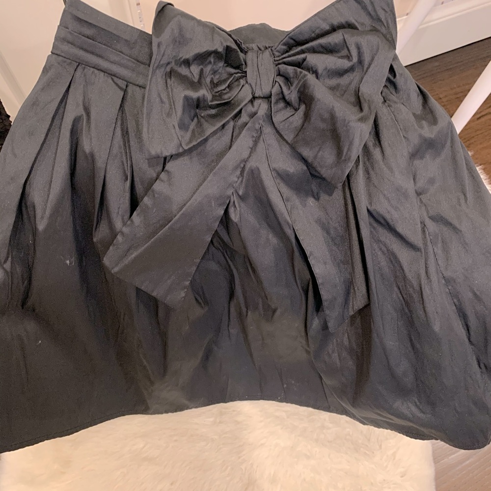 Girls black skirt with bow